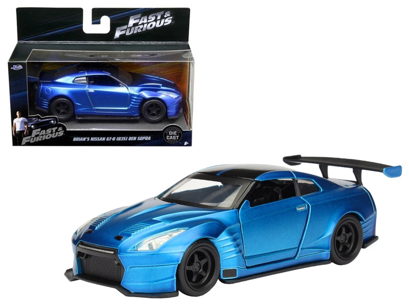 Brian's 2009 Nissan GTR R35 Blue Ben Sopra "Fast & Furious" Movie 1/32 Diecast Model Car by Jada