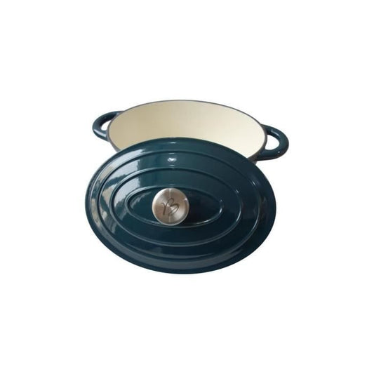 BAUMALU casserole dish 30 cm - Oval shape - Blue green