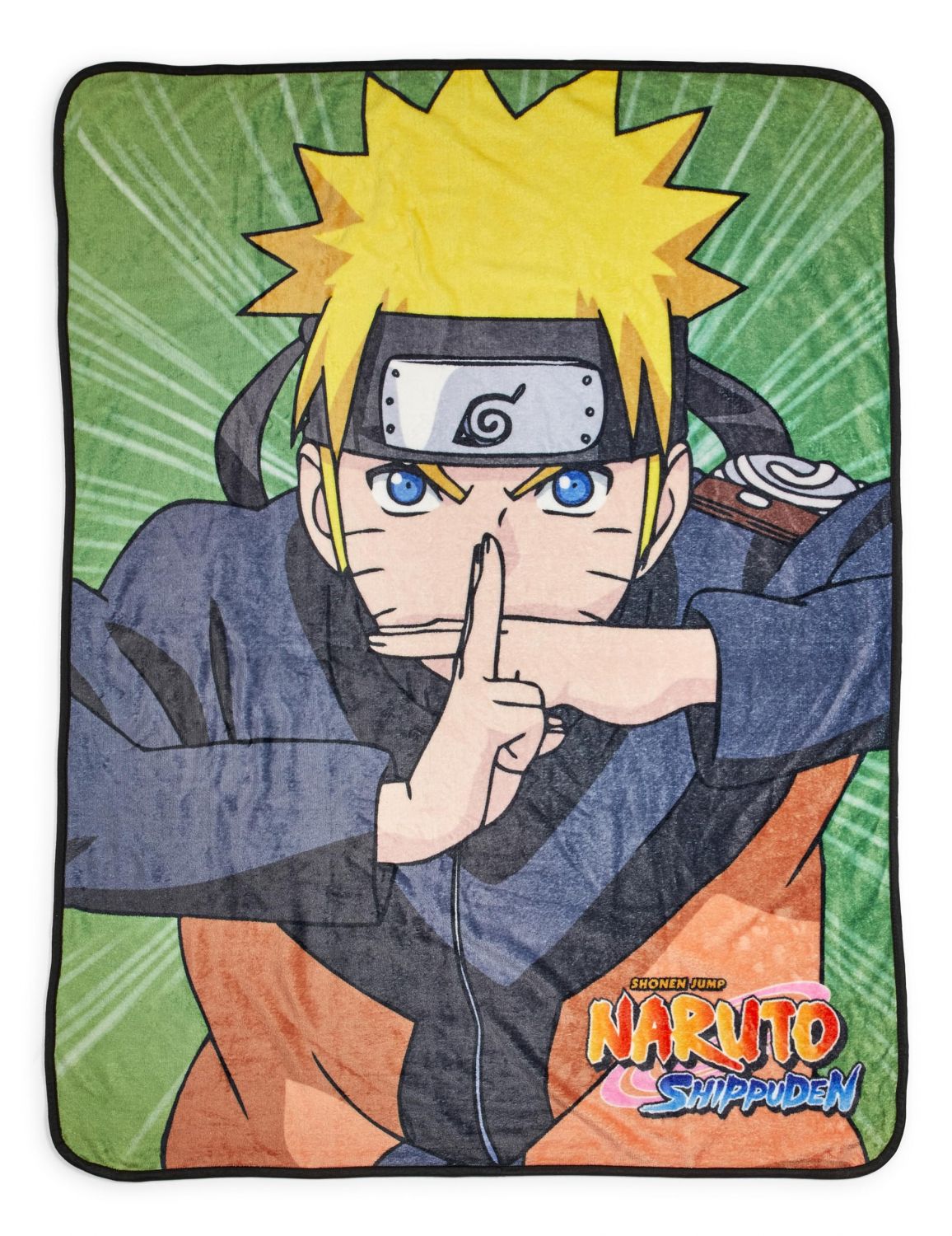 Naruto Shippuden Naruto Uzumaki Character Fleece Throw Blanket | 60 x 45 Inches