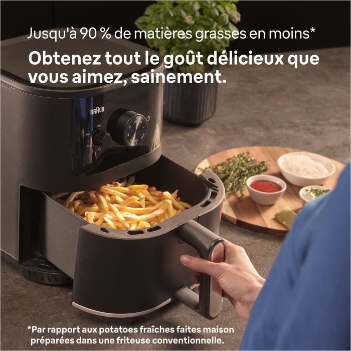 Air Fryer - BRAUN - MultiFry 3 - 1500 W - 4.3 L - Black