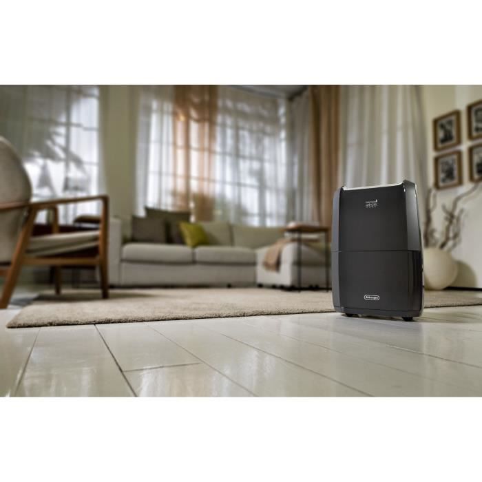 Dehumidifier - DELONGHI - 5 L tank - 21 L capacity in 24 hours - 3 ventilation speeds - Wifi
