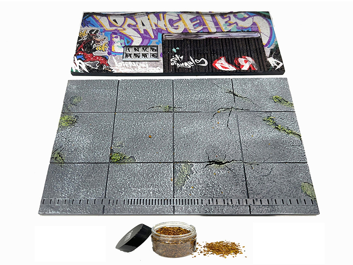 "American Diorama X INK BMBRS - LA Graffiti" Street Art Diorama for 1/64 Scale Models by American Diorama