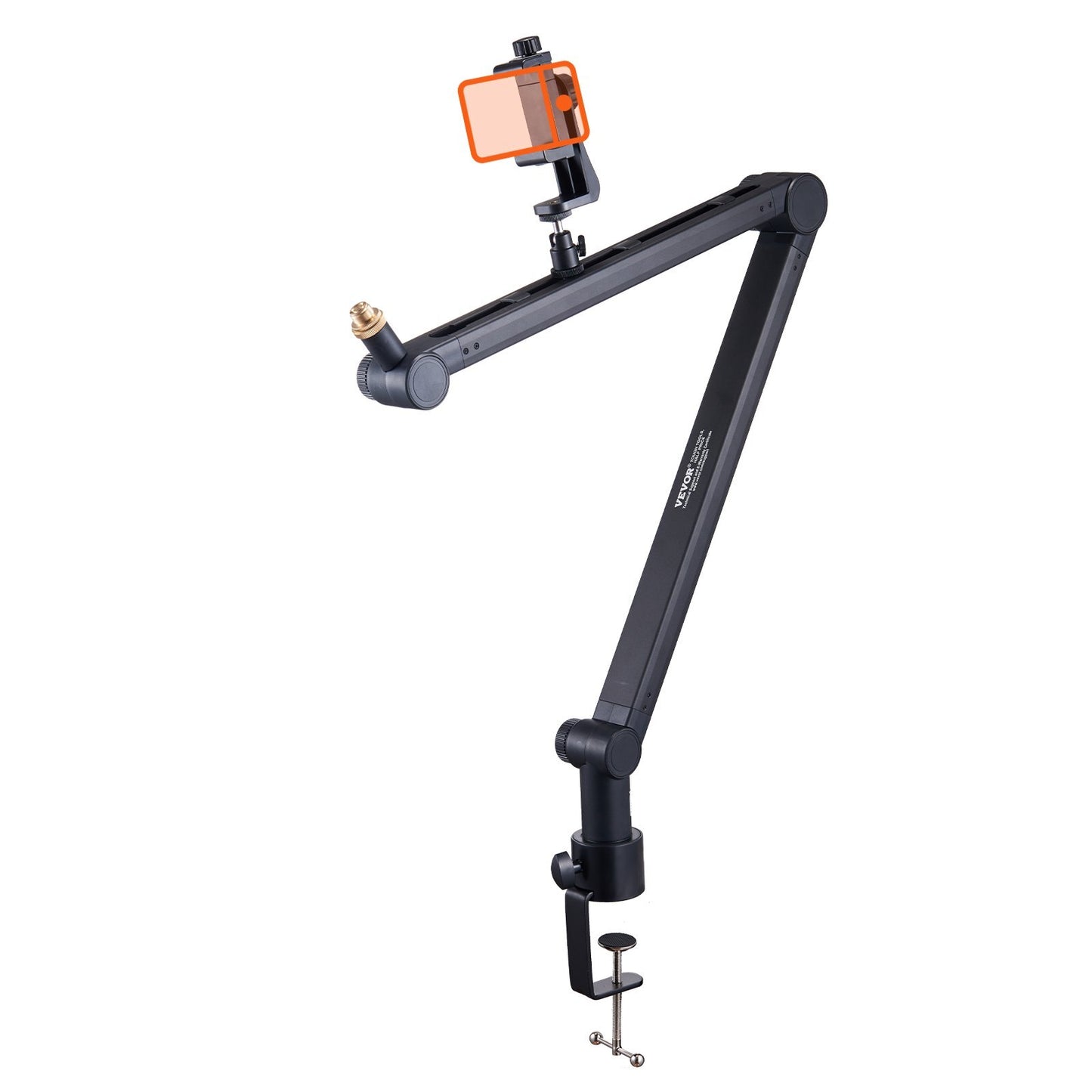 VEVOR Microphone Boom Arm with Desk Mount, 360? Rotatable, Adjustable Mic Stand with 3/8" to 5/8" Adapter Port, for Recording Blue Yeti Hyperx Quadcast Blue Snowball Shure SM7B Audio Technica