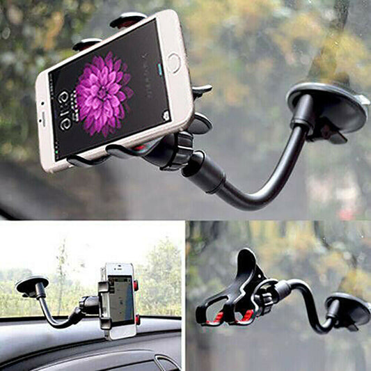 360? Car Windshield Mount Cradle Suction Cup Holder for Cell Phone GPS