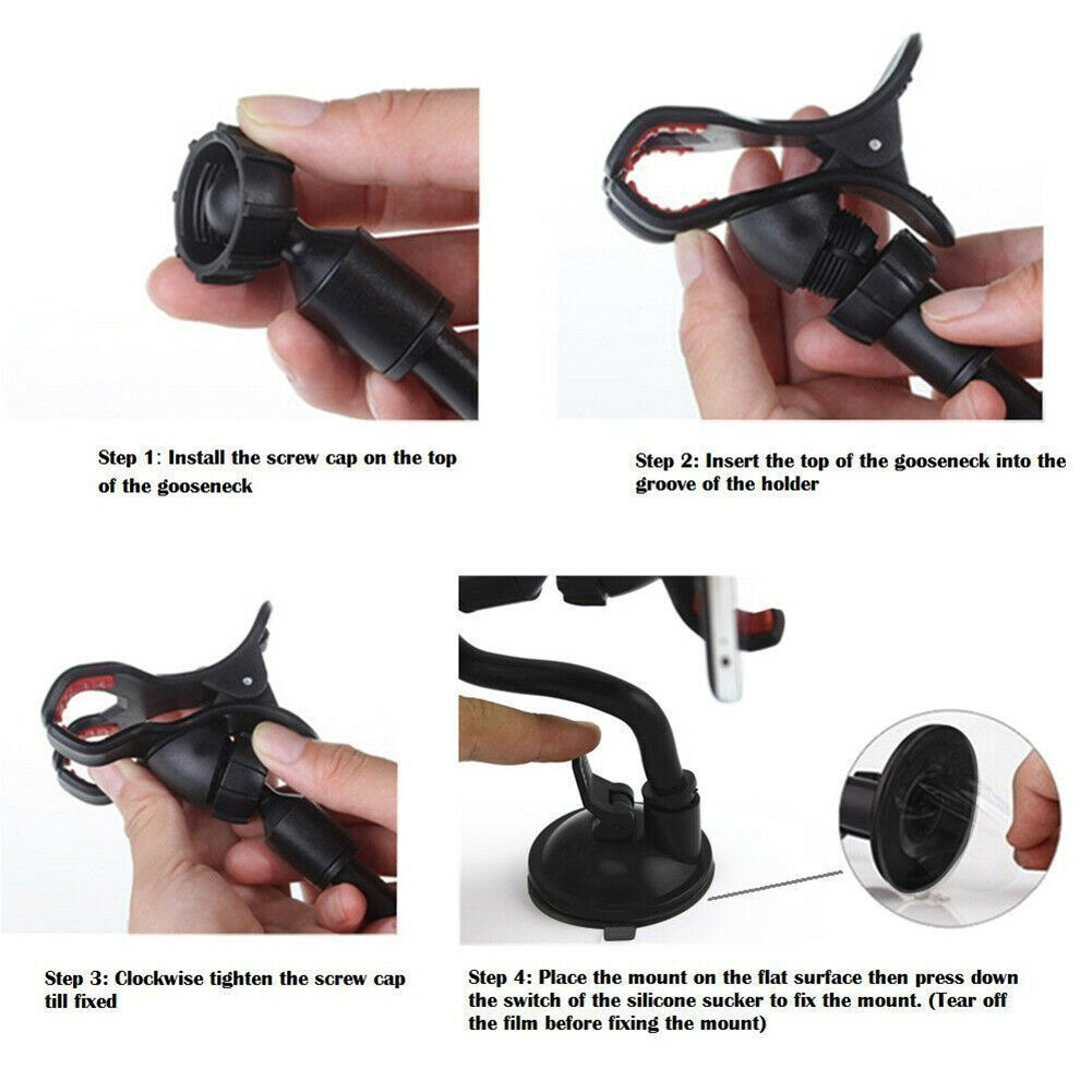 360? Car Windshield Mount Cradle Suction Cup Holder for Cell Phone GPS