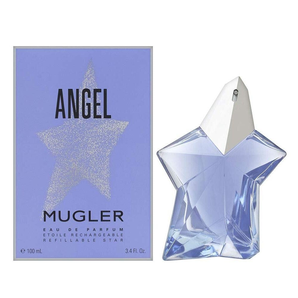 Angel 3.4 eau de parfum spray for women refillable standing star.