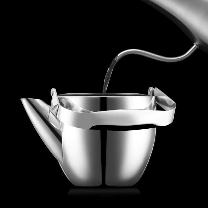 French press teapot - BODUM - Columbia - Stainless steel filter - 1.5 l - Matte