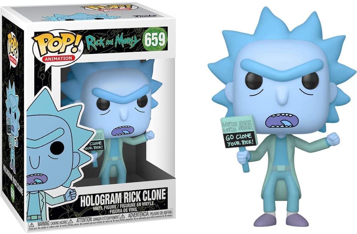 Rick and Morty Funko POP Vinyl Figure | Hologram Rick Clone