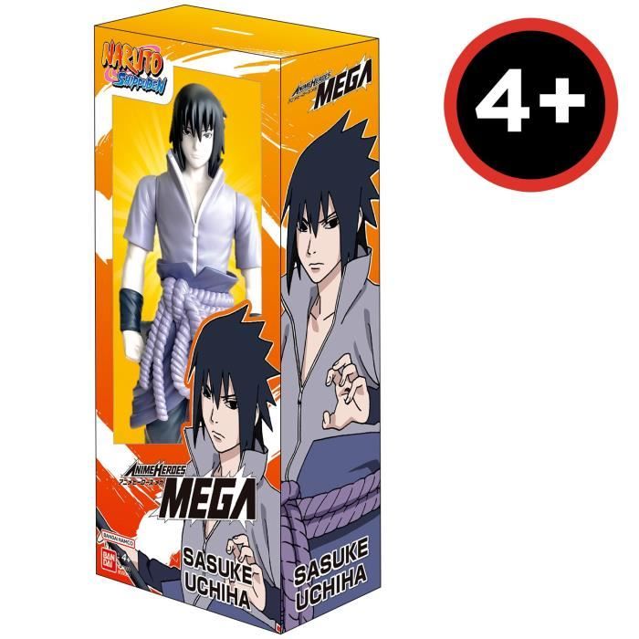 Large articulated figure - BANDAI - Anime Heroes - Naruto Shippuden - Anime Heroes Mega Figure 30 cm - Sasuke Uchiha
