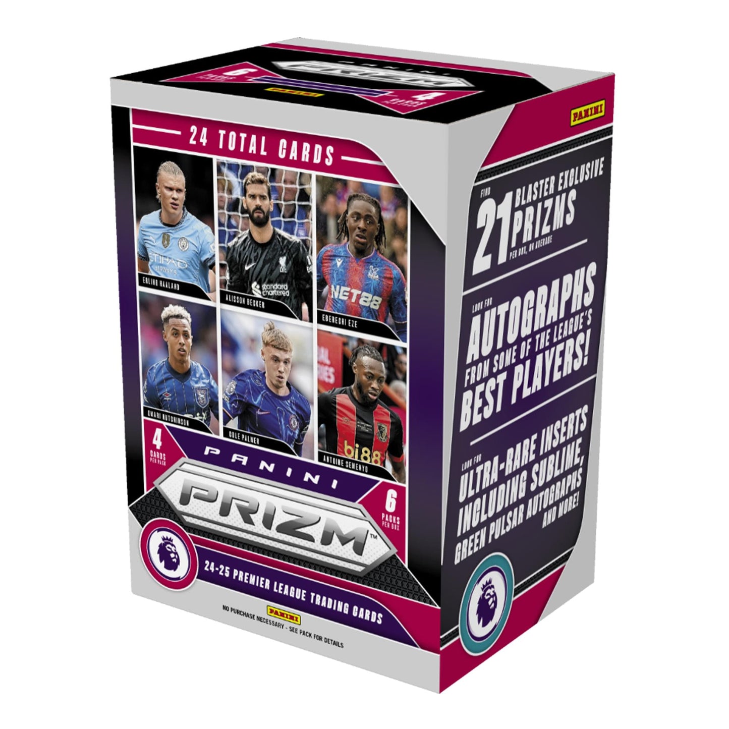 Premier League Soccer 2024-2025 Panini Prizm Blaster Box | 6 Packs