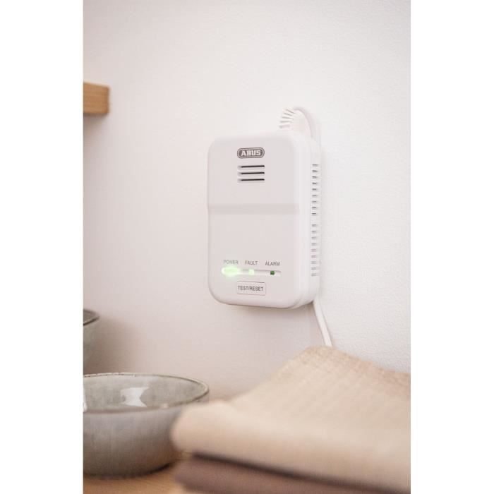 Smoke detector - ABUS - GWM100ME - Connectable to up to 10 devices - 85 dB alarm - 10-year lithium battery