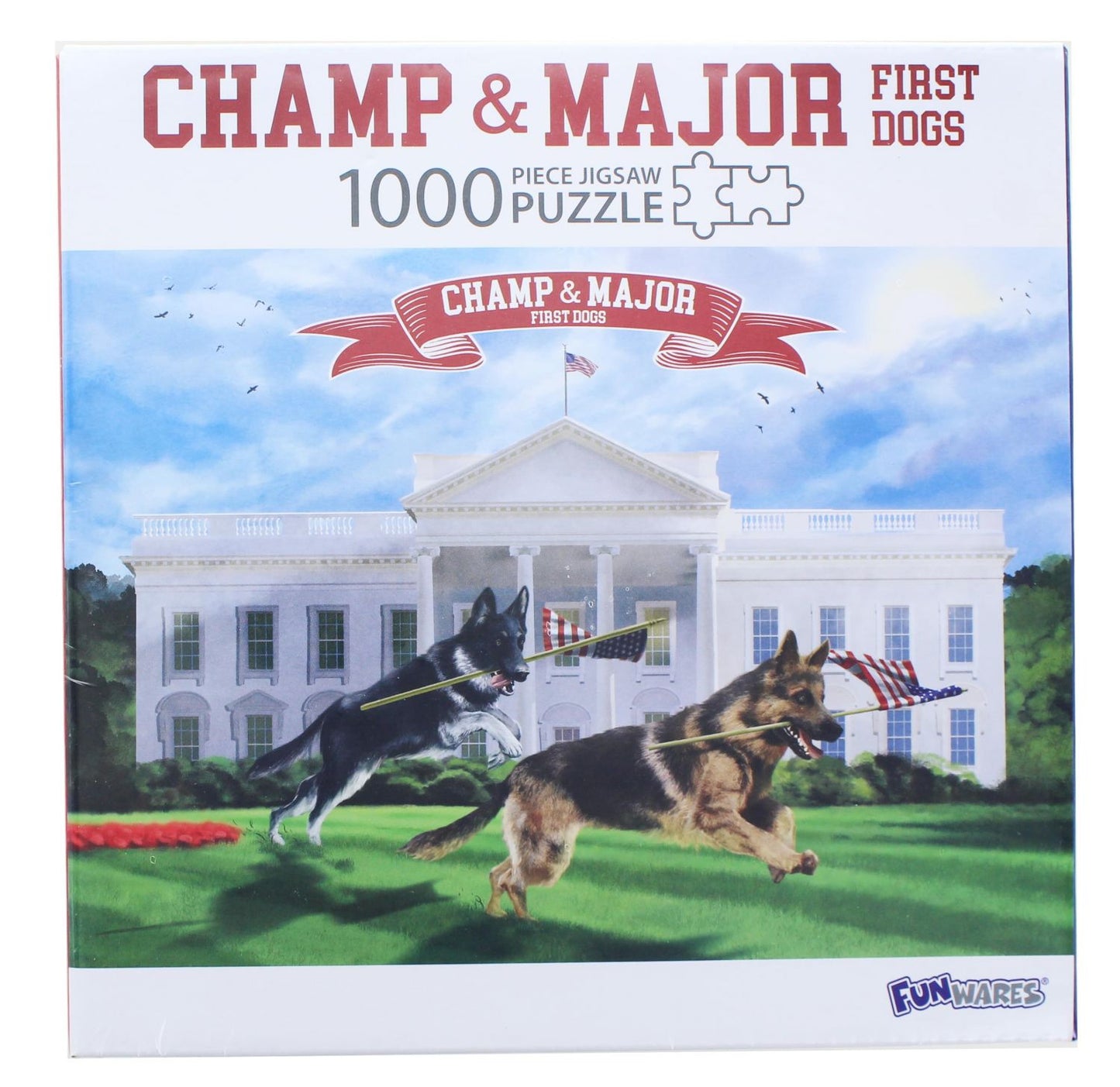 First Dogs Champ and Major 1000 Piece Jigsaw Puzzle