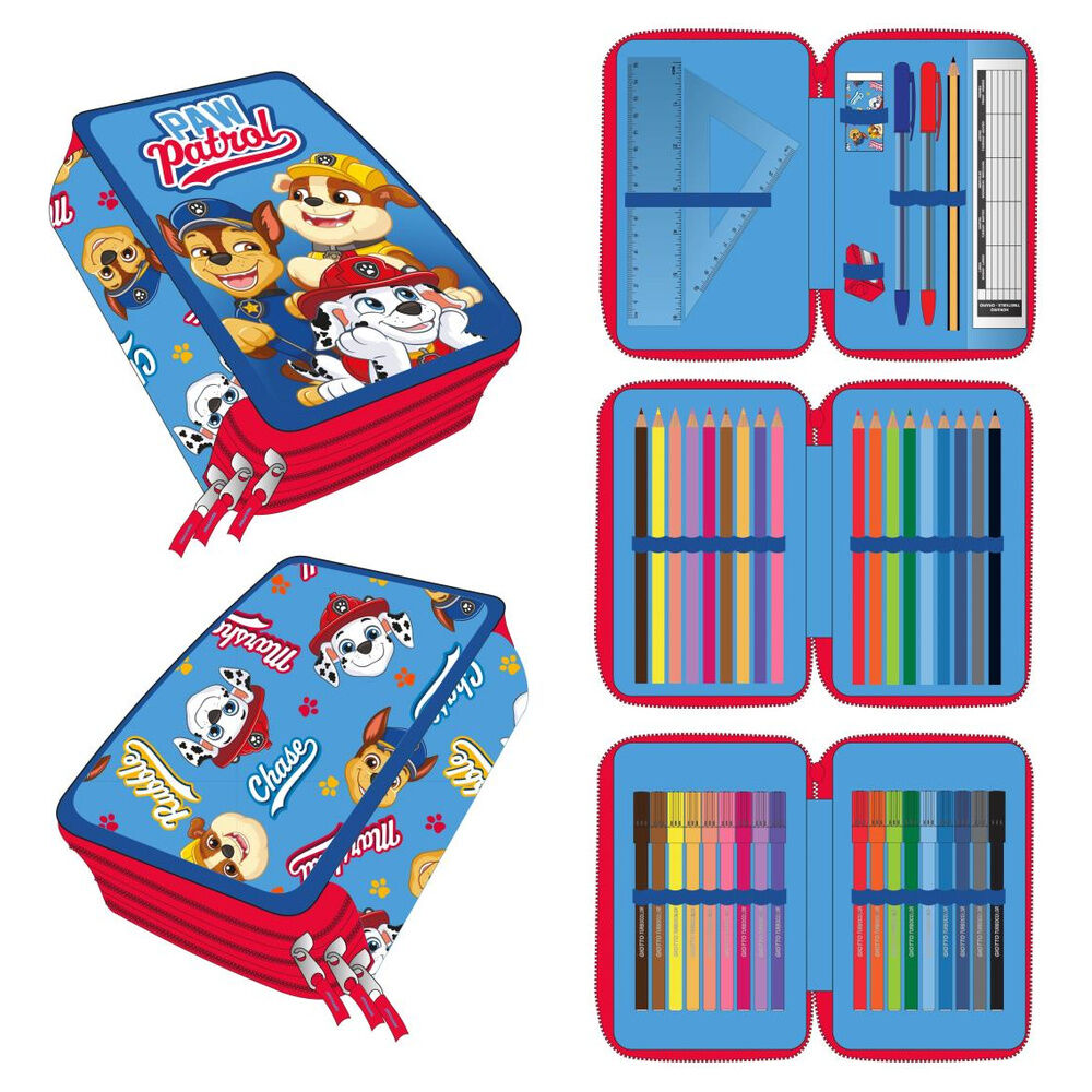 Paw Patrol triple pencil case
