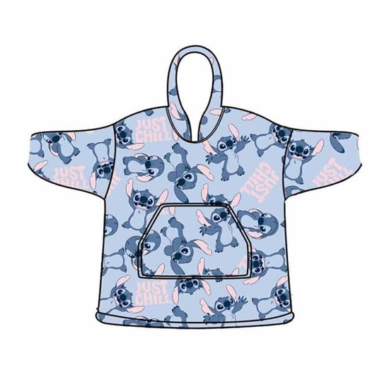 Disney Stitch oversize sweatshirt coat adult coral