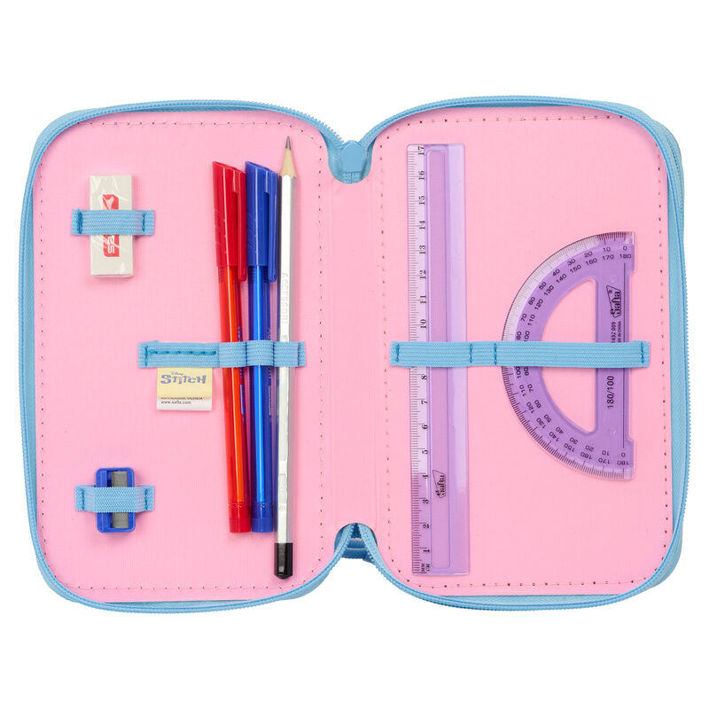 Disney Stitch Bright triple pencil case 37pcs