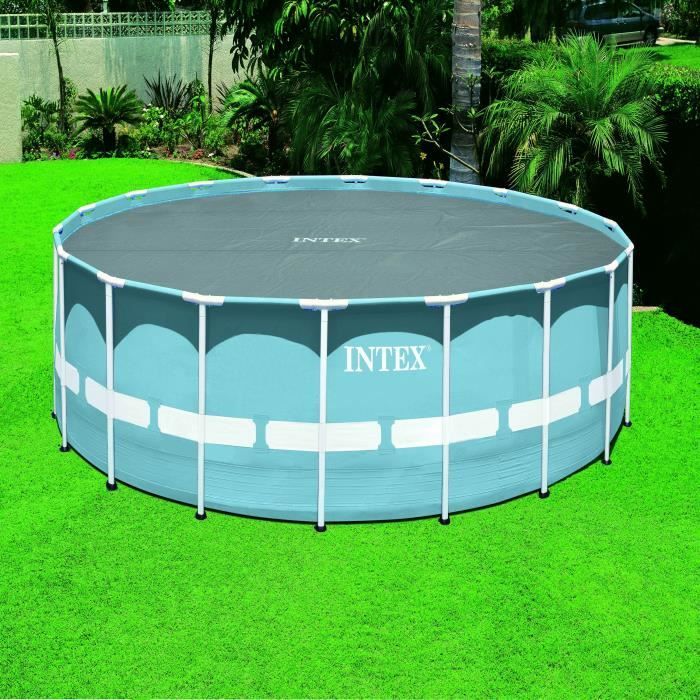 Reinforced bubble cover for swimming pools - Round - Ø 4.57 m - Gray