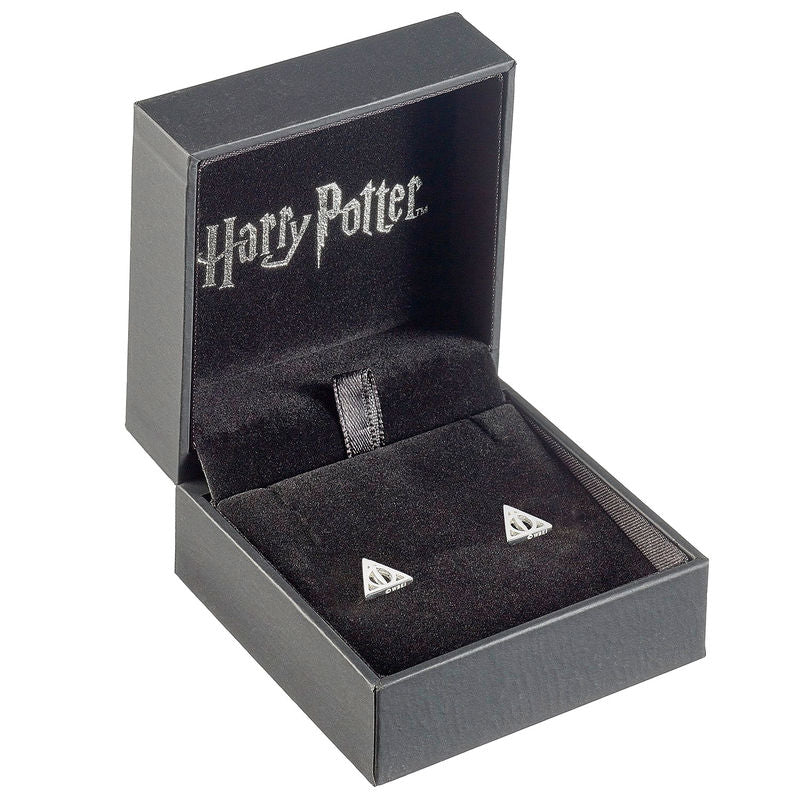 Harry Potter Deathly Hallows silver earrings