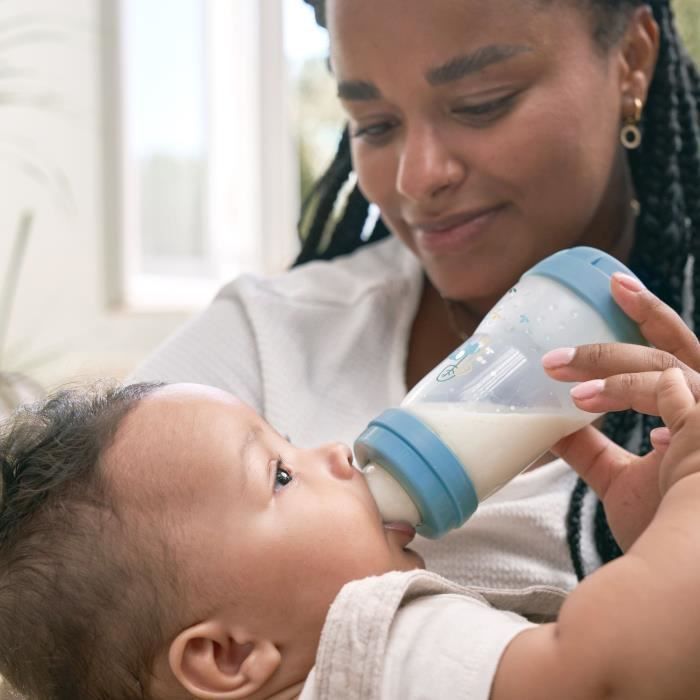 Set of 2 Baby Bottles - MAM - Easy Start - Anti-colic - 320 ml - Teat flow 3 - Ocean + Sand