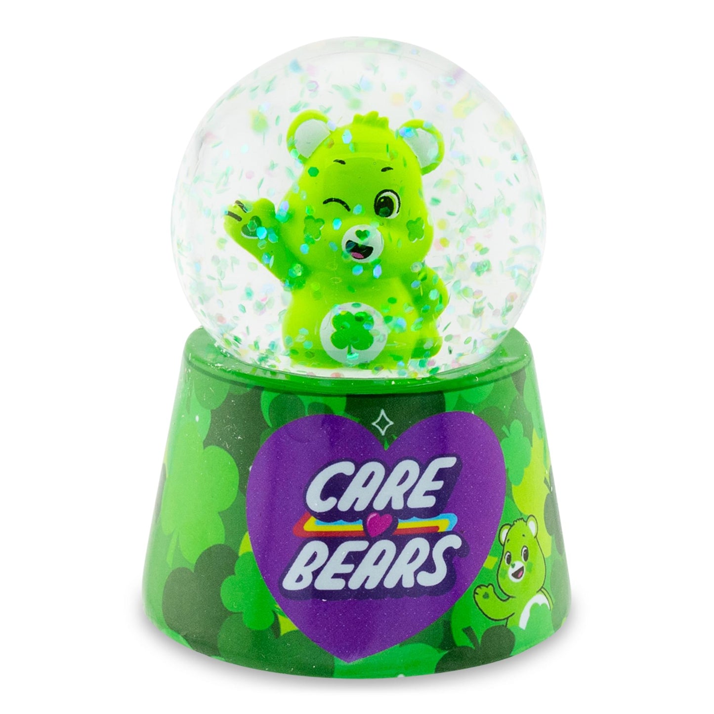 Care Bears Good Luck Bear Light-Up Mini Snow Globe | 2.5 Inches Tall