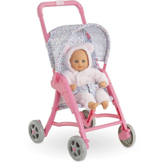 Baby doll accessories - COROLLE - Floral stroller - for 30 cm baby doll - from 18 months