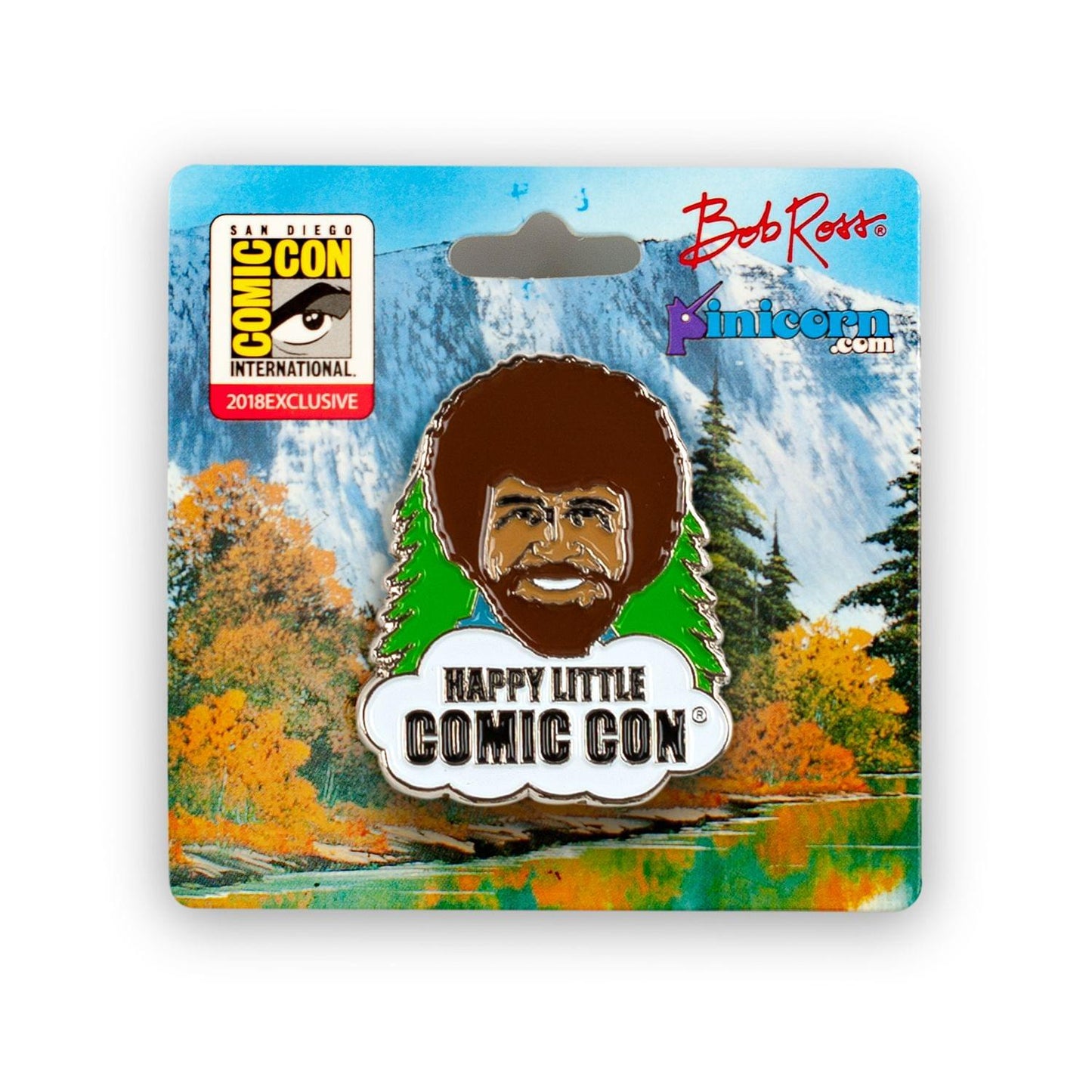 Bob Ross Collectibles Happy Little Comic Con Enamel Collector Pin