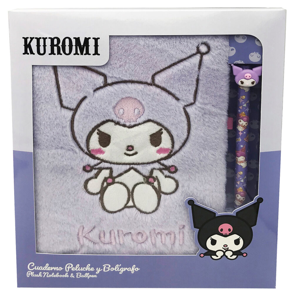 Hello Kitty Kuromi Cuddly notebook + pen