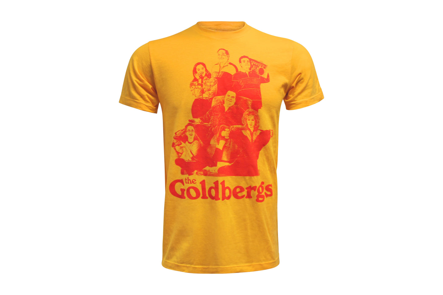 The Goldbergs Cast Adult Yellow T-Shirt | Large