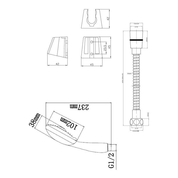 Rousseau Flexible combination 3 Stop'o Chrome jets