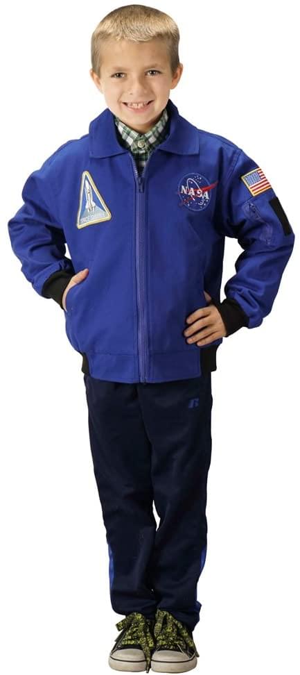 Aeromax Jr. Blue Astronaut Costume Flight Jacket | Size Youth Large