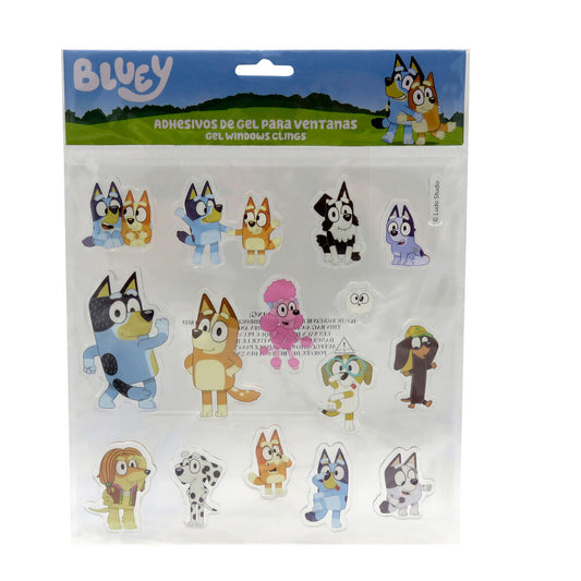 Bluey Gel window stickers