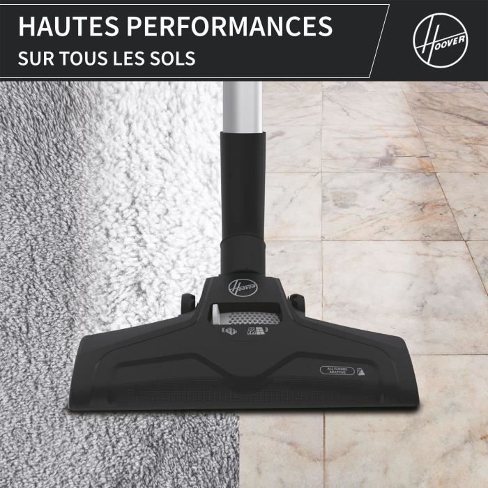 Bagless Canister Vacuum Cleaner - HOOVER - HP320PET - 850 W - 2 L - 75 dBA - Special animals