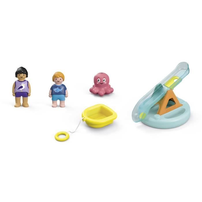 PLAYMOBIL Junior 71687 Island with water slideIncludes two figures, a baby octopus and accessories - From 1 year old