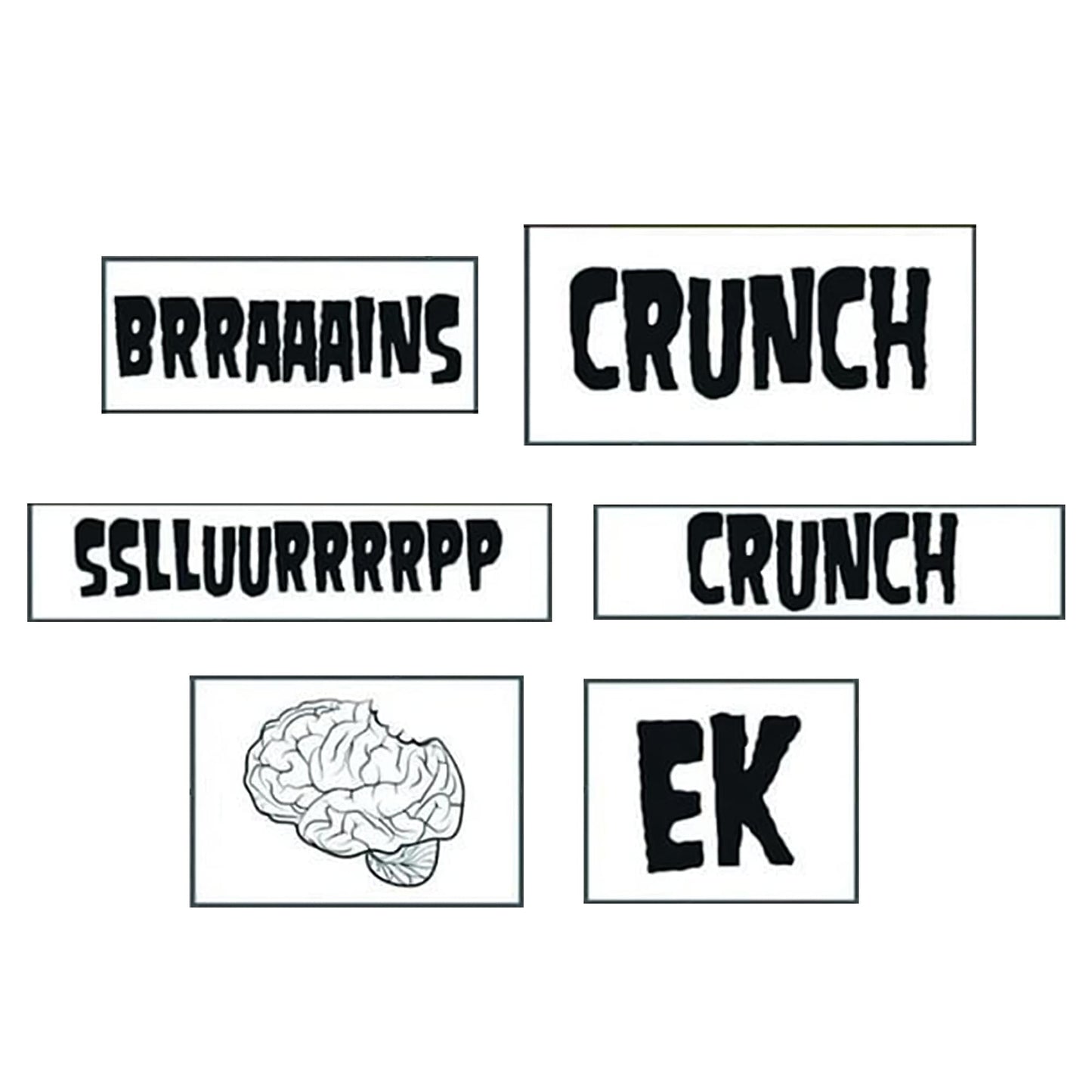 Words With Zombies Refrigeration Magnet Set