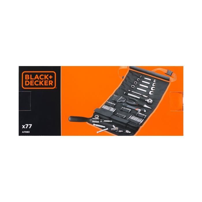 BLACK & DECKER Roll-up bag with 76 car accessories