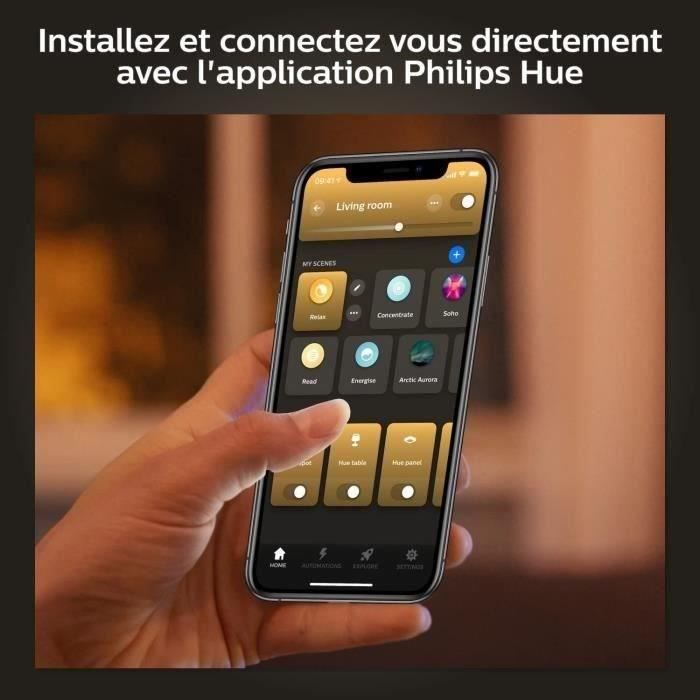 Philips Hue White Ambiance, E27 connected LED bulb, Equivalent 100W, 1600 Lumen, Bluetooth compatible