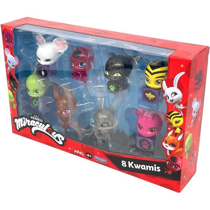 Bandai - Miraculous - Pack of 8 Kwamis - Mini-figures Collection - P50532
