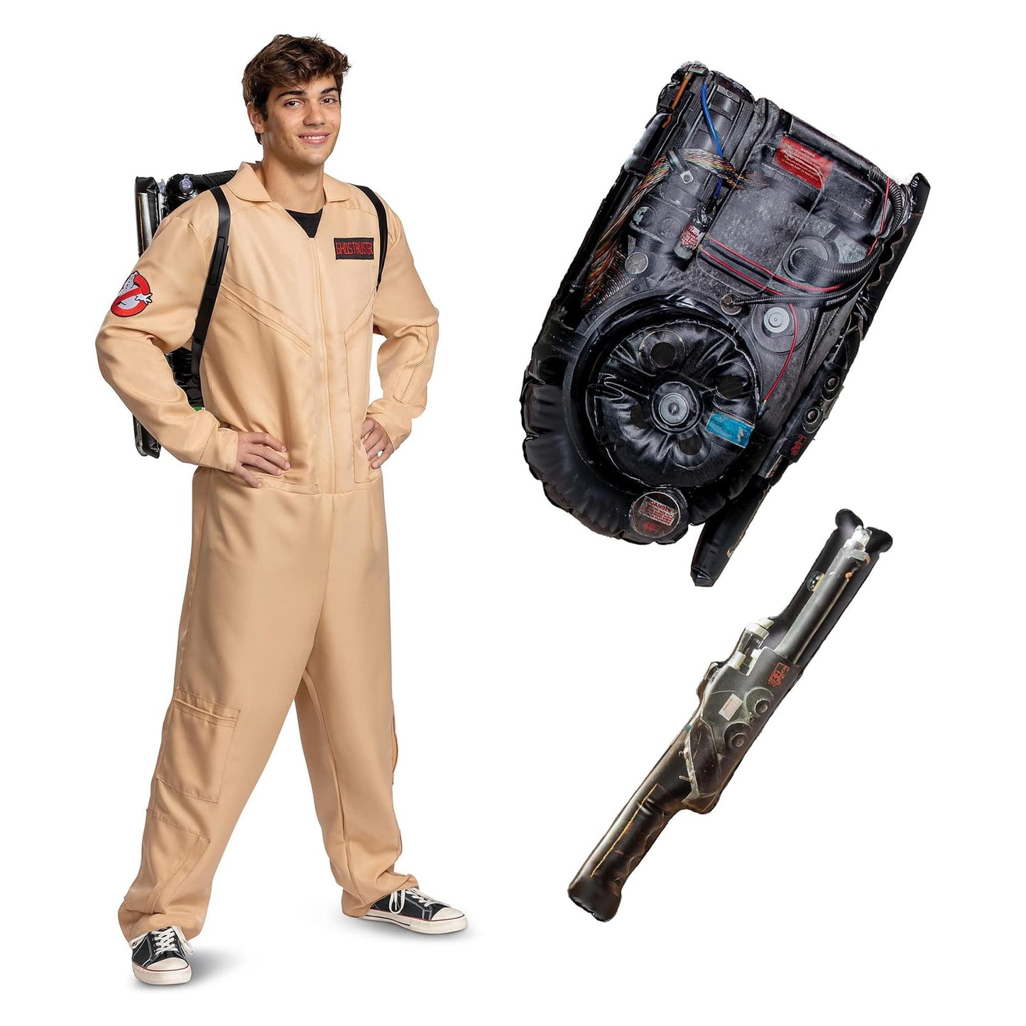 Ghostbusters 80's Deluxe Adult Costume | XX-Large (50-52)