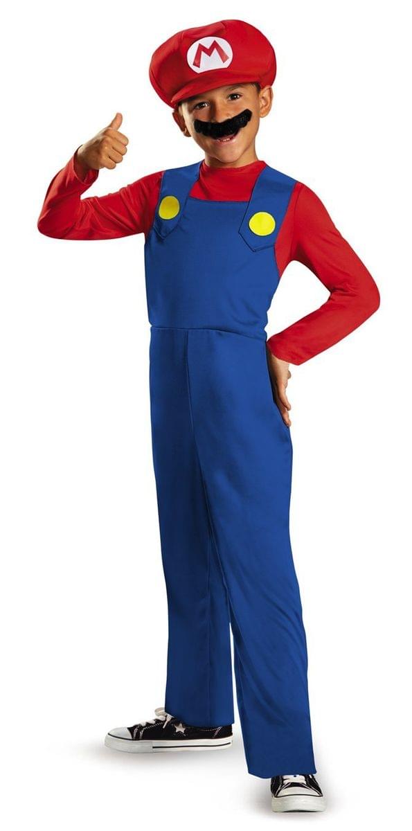 Nintendo Super Mario Bros Mario Classic Child Costume Large 10-12