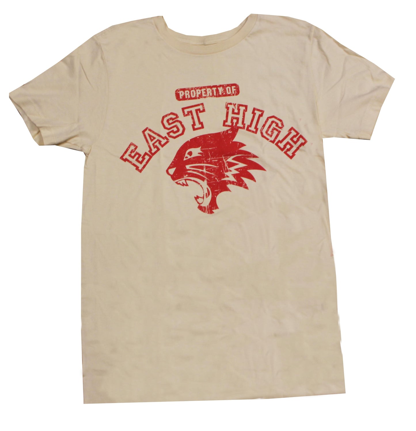 High School Musical East High Adult Tan T-Shirt | Medium