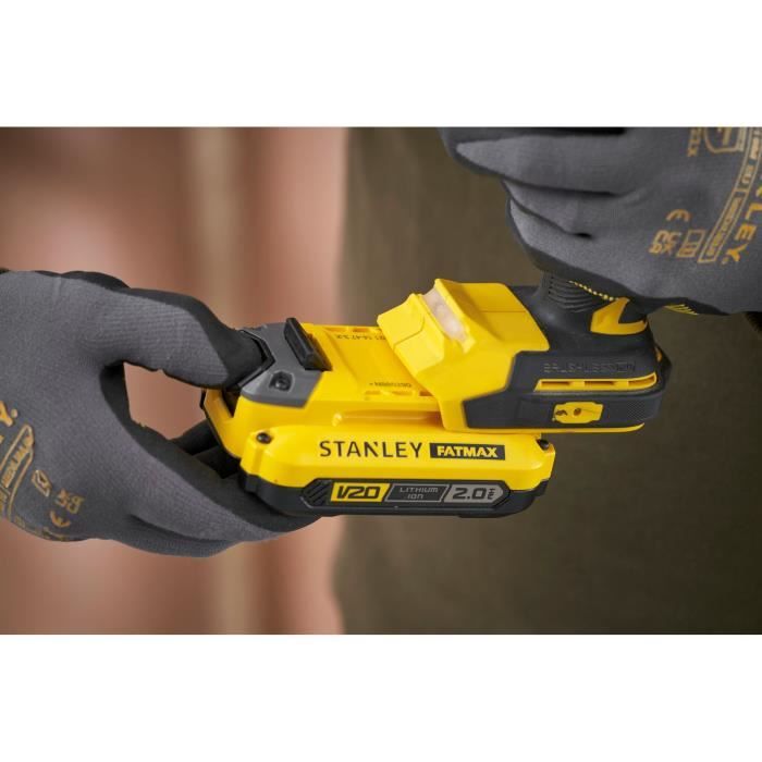 Drill driver - STANLEY FATMAX - SFMCD725D2K-QW - 80 Nm - 18V - 15 torque settings
