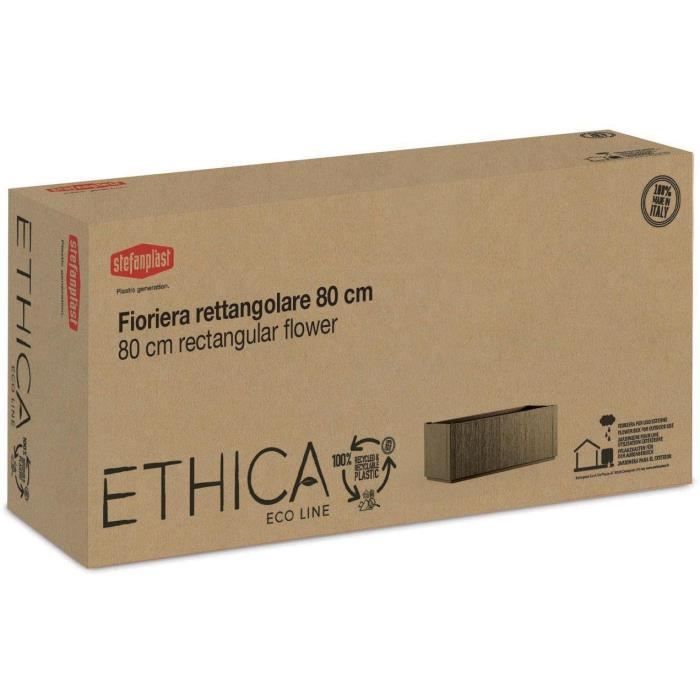 Ethica rectangular flower box 80 cm taupe