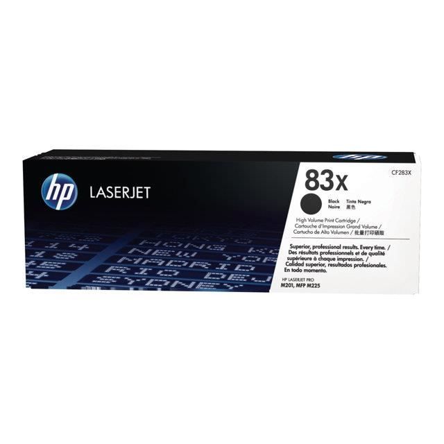 HP 83X High Yield Black Toner Cartridge for LaserJet Pro M201/MFP M225 - HP