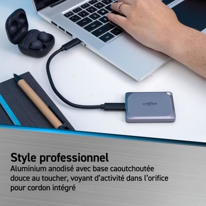 CRUCIAL- Portable External SSD - X9 Pro - 1 TB - USB 3.0 - CT1000X9PROSSD9
