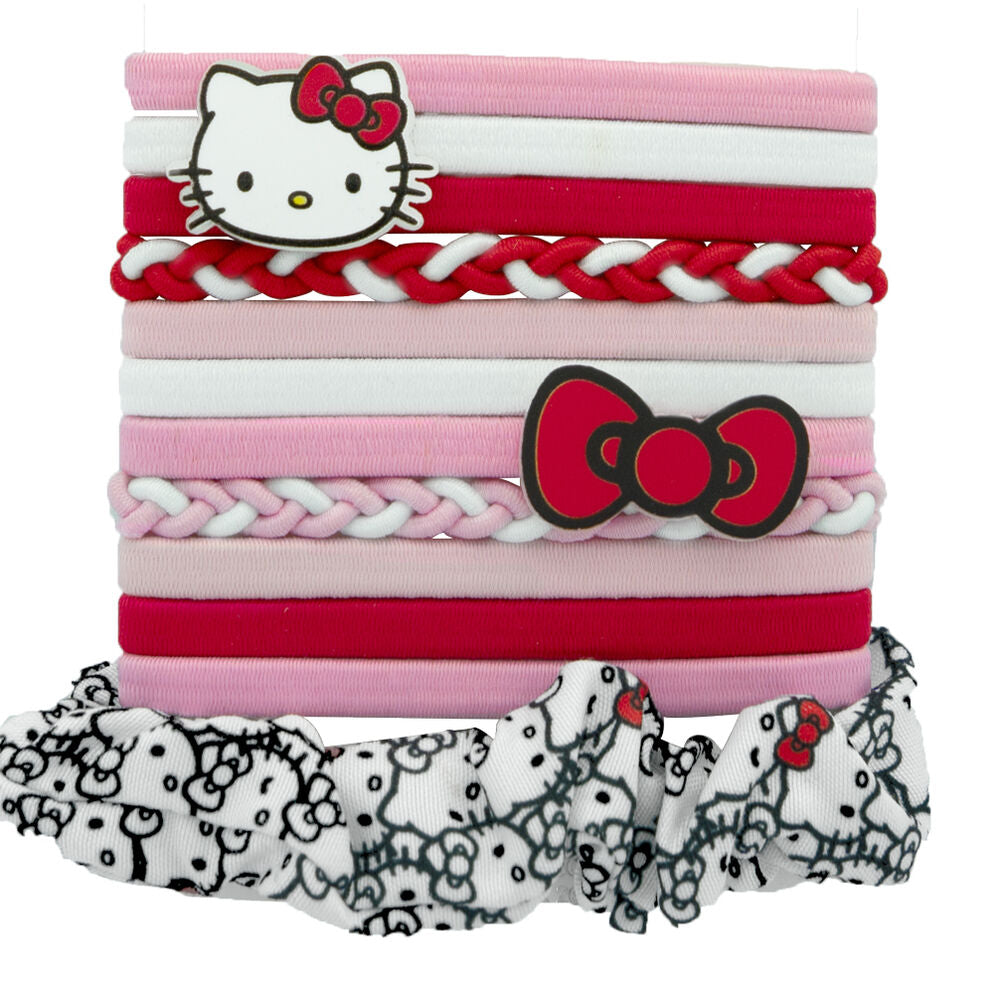 Hello Kitty 12 Hair bands pack