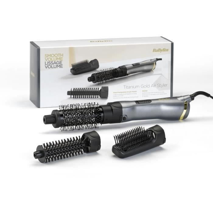 Titanium Gold Blow Dry Brush - BABYLISS - AS85TE - for natural styling and smoothing