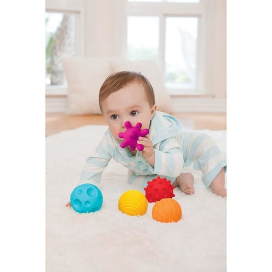 sensory balls - INFANTINO - Baby toy - Blue color - Soft plastic