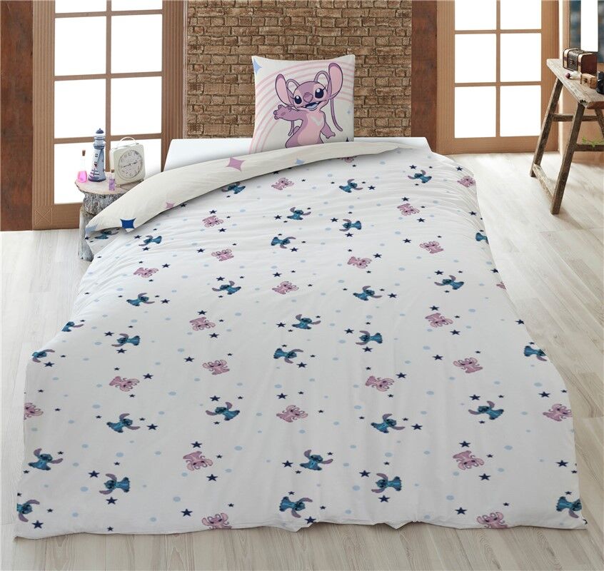 Disney Stitch & Angel policotton duvet cover bed 90cm