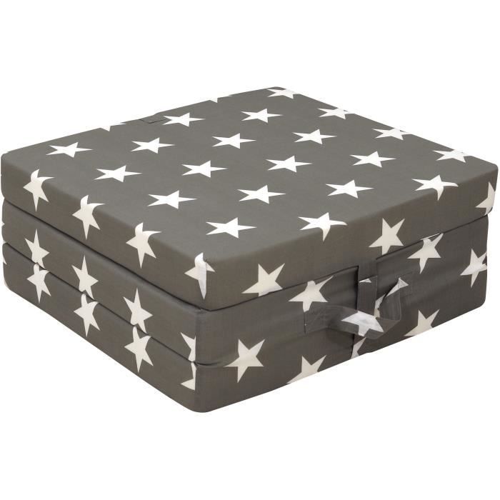 Folding armchair - SAMBA - Multi-position - Star pattern - 190 x 70 x 9 cm