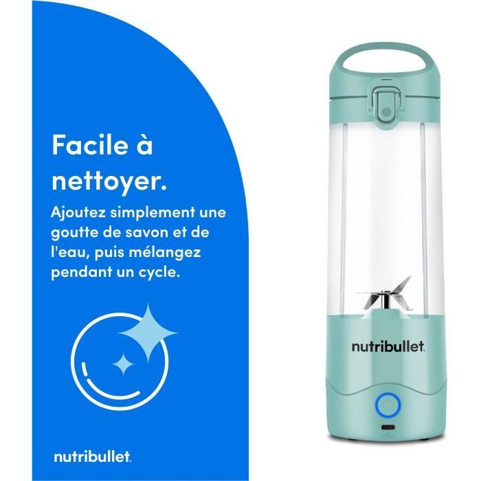 Blender - NUTRIBULLET - NBP003LBL - Portable - 0.475L - 70W - Light Blue
