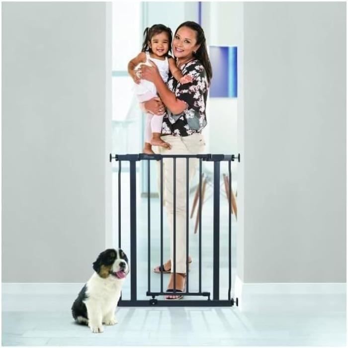 Safety Gate - DREAMBABY - AVA - Pressure Mounted - 61-68 x 75 cm - Double Locking - Anthracite